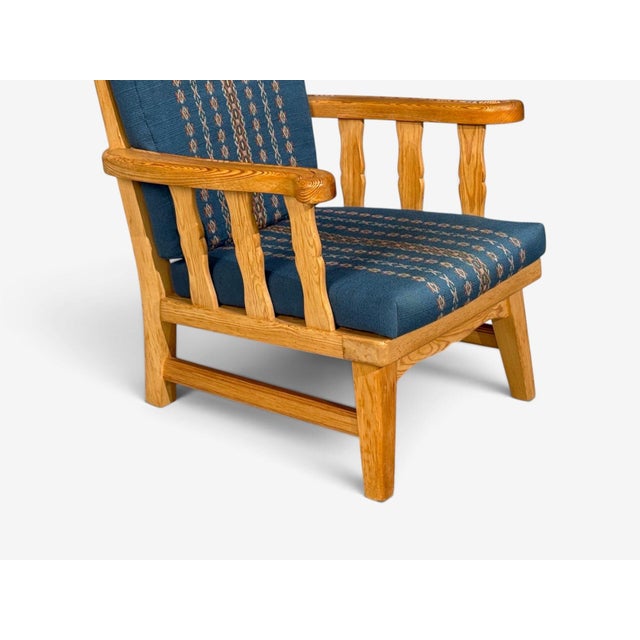 Krogenes Møbler, Lounge Chairs, Pine, Blue Fabric, Norway, 1970s For Sale In New York - Image 6 of 13