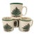 Vintage Set of 4 Spode England "Christmas Tree" Coffee Mugs For Sale