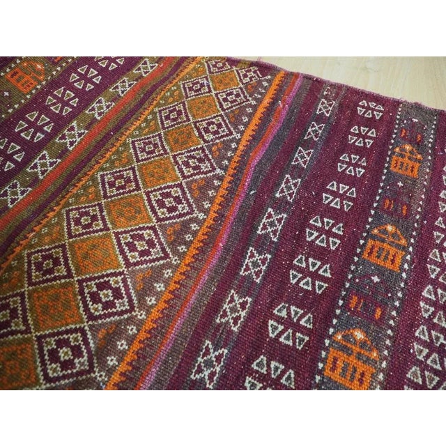 Vintage Tribal Nomadic Beluch Kilim Rug, Afghanistan, 1930s For Sale - Image 9 of 13