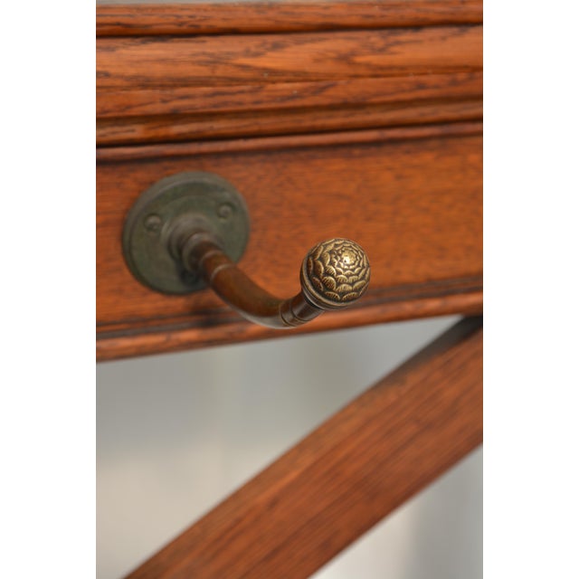 English Victorian Gothic Coat Stand in Oak, 1860 For Sale - Image 18 of 18