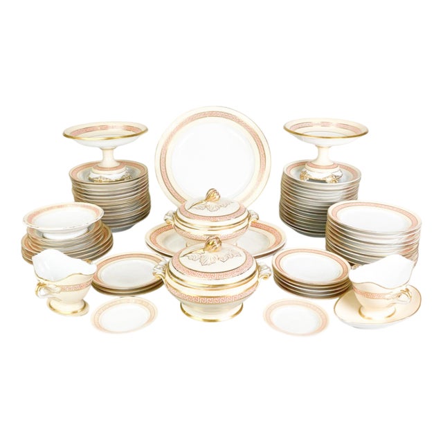 Porcelain Set by Bing & Grondahl for the Royal Household, Set of 86 For Sale