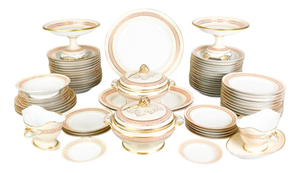 Porcelain Set by Bing & Grondahl for the Royal Household, Set of 86