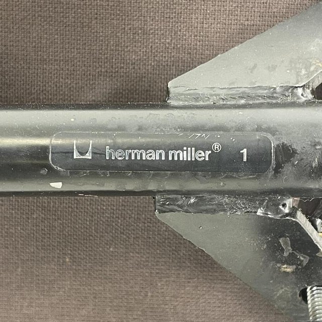 Soft Pad Group Chair in Dark Brown Leather by Charles and Ray Eames for Herman Miller, 1960s For Sale - Image 10 of 11