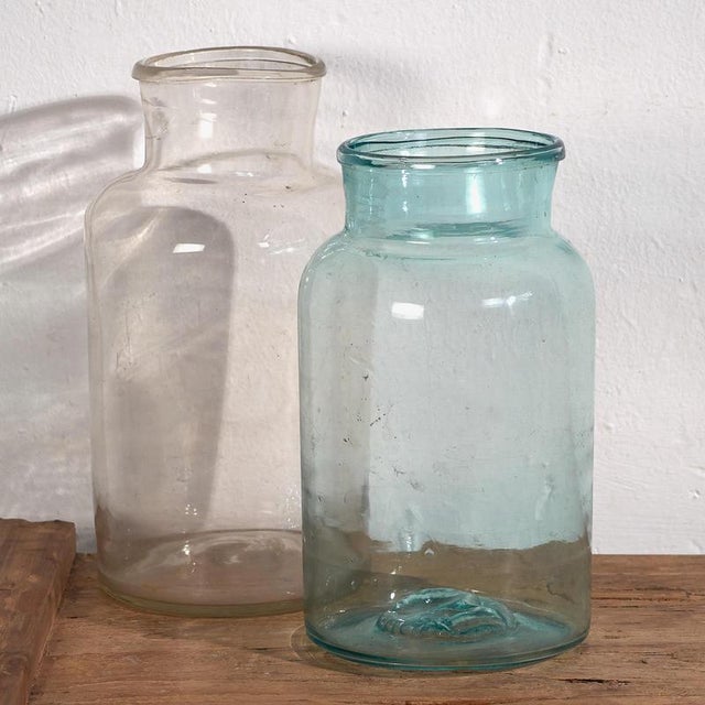 1920s Glass Jars, 1920s, Set of 2 For Sale - Image 5 of 7