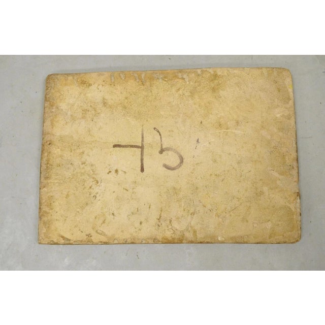 Ceramic Antique Persian Iznik Qajar Style Ceramic Pottery Tile Mosaic Hunt Scene C7 For Sale - Image 7 of 10