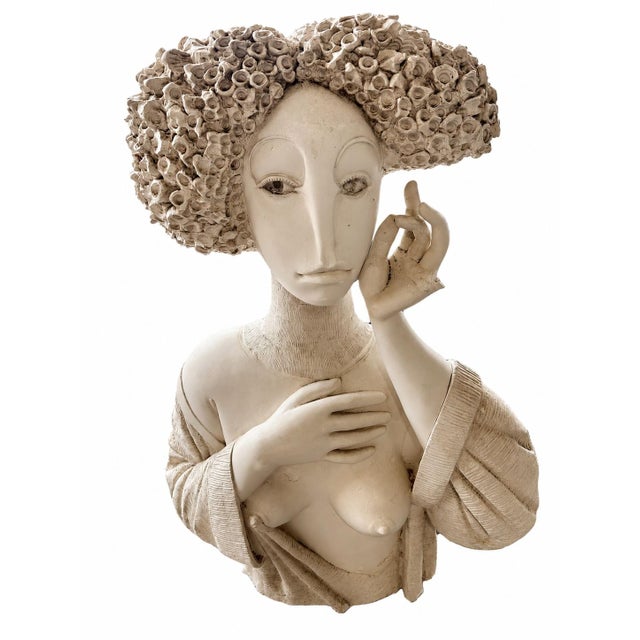 Plaster Sculpture in the style of Pablo Gargallo, 1970s For Sale - Image 6 of 6