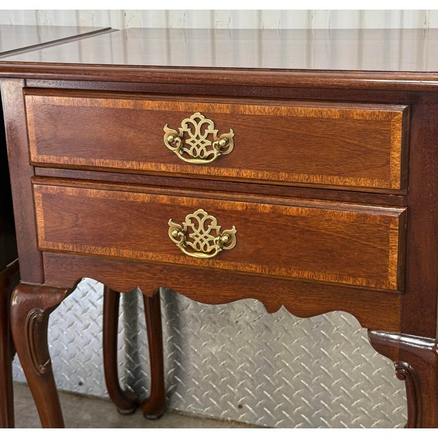 Hickory White “American Masterpiece” Georgian End Tables / Nightstands For Sale - Image 9 of 12