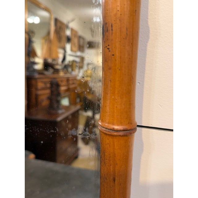 Antique Faux Bamboo Mirror For Sale In Nashville - Image 6 of 10