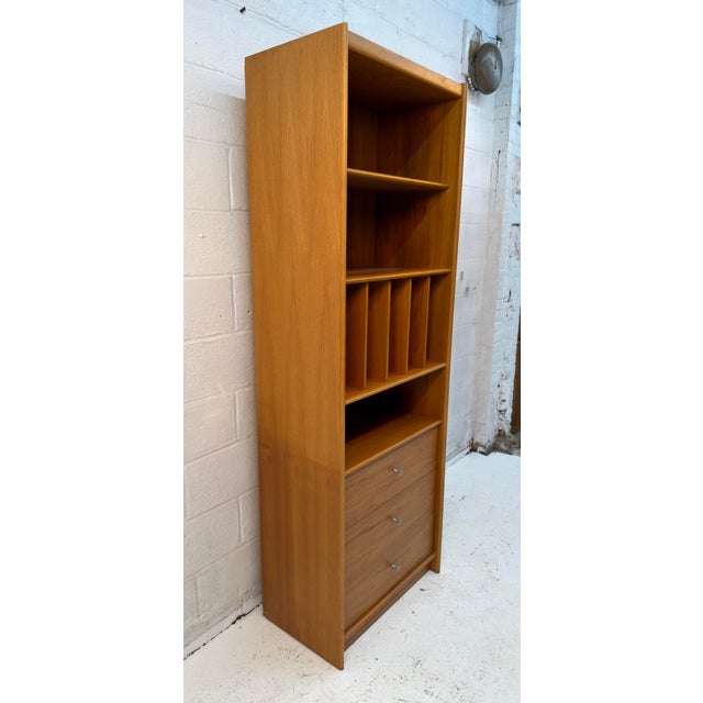 Mid 20th Century Mid-Century Modern Danish Teak Bookcase With Drawers For Sale - Image 5 of 12