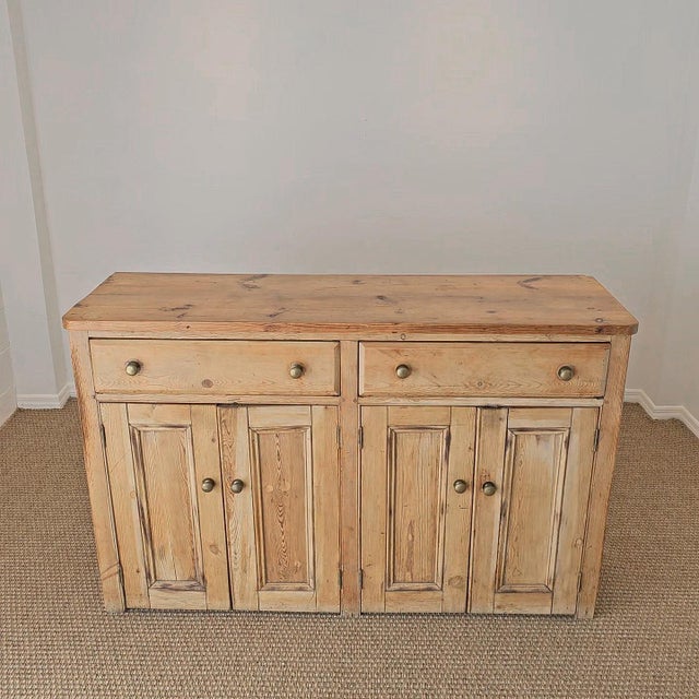 English Antique English Pine Sideboard - Circa 1870 For Sale - Image 3 of 13