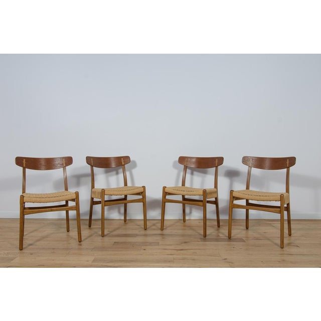 Mid-Century Modern Mid-Century Dining Chairs Ch23 by Hans J. Wegner for Carl Hansen & Son, 1960s, Set of 4 For Sale - Image 3 of 18