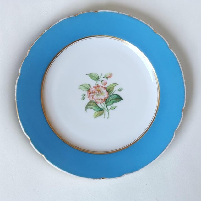 Traditional Paris Porcelain Dessert Plates, 19th Century, Set of 6 For Sale - Image 3 of 18