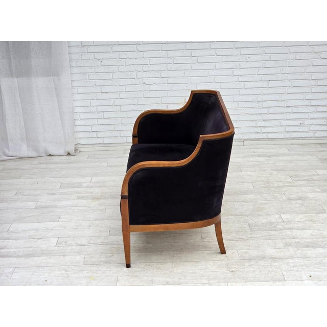 Danish Art Deco Style 2-Seater Sofa in Ash and Furniture, 1950s For Sale - Image 13 of 18