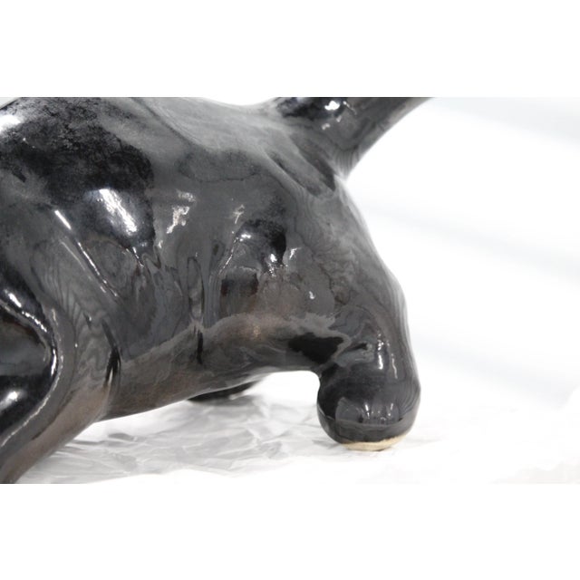 1970s Black Cat Figurine from Vallauris France, 1970s For Sale - Image 5 of 18