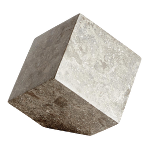 Abstract Marble Cube Sculpture