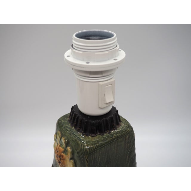 Ceramic Table Lamp by Willi Fischer for Ego Stoneware, 1970s For Sale - Image 7 of 12