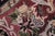 Black Art Nouveau 1990's Medallion Pak-Persian Black/Pink Wool Round Rug- 5'11'' X 6'2'' For Sale - Image 8 of 9