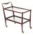 Large Wood and Brass Mod. 58 Bar Cart, Italy, 1952 For Sale