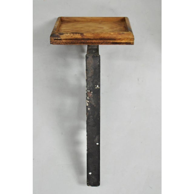 Antique Art Nouveau Cast Iron Figural Phoenix Bird Wall Shelf Brackets - A Pair For Sale - Image 10 of 12