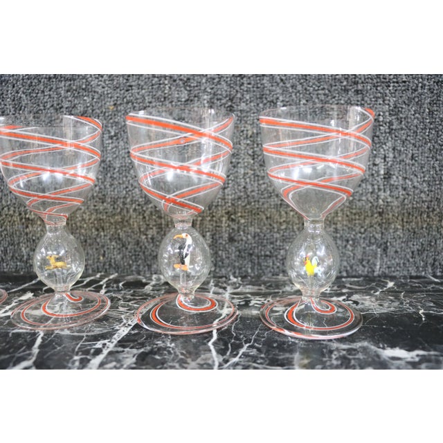 Vintage Bimini Glass Stemware - Set of 4 For Sale - Image 9 of 11