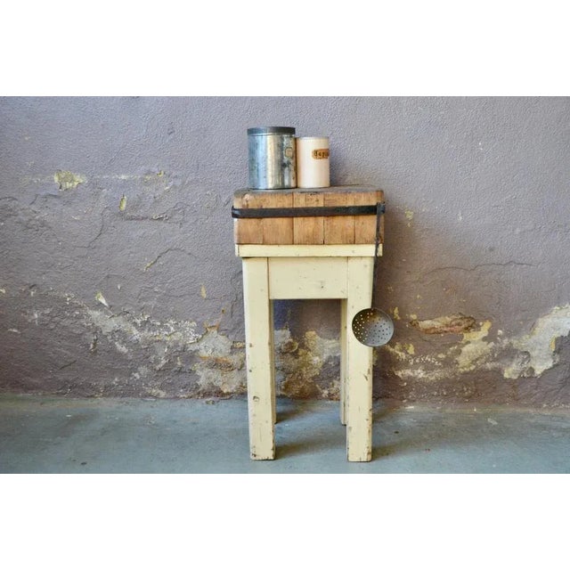 Industrial Butchers Block, 1950s For Sale - Image 4 of 11