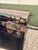 Black Rare 1950s Vintage Yale Military Field Trunk Nyc Original Name and Stenciling For Sale - Image 8 of 12