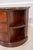 Henkel Harris Marble Top Demilune Mahogany Bookshelf Console Table For Sale - Image 12 of 14