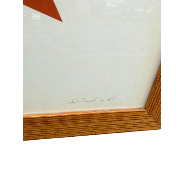 Mid 20th Century Large Signed Warren Woodward (1920–1993) “Starburst” Serigraph, Mid-Century Modern For Sale - Image 5 of 8