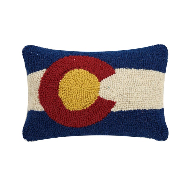 Contemporary Colorado Hook Pillow, 8" x 12" For Sale - Image 3 of 3