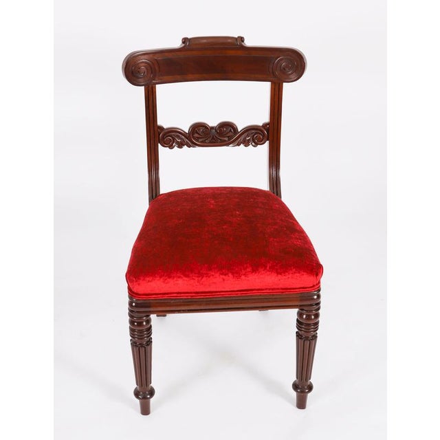 Antique 19th Century Regency Flame Mahogany High Dining Chairs, Set of 10 For Sale - Image 12 of 18