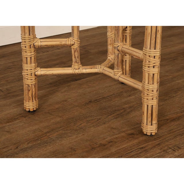 Late 20th Century McGuire Bamboo Rattan Table Base For Sale - Image 5 of 17