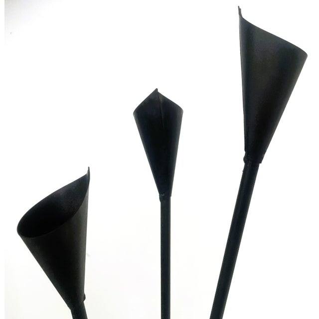 Large Floor Candleholder in Metal, 1950s For Sale - Image 4 of 18