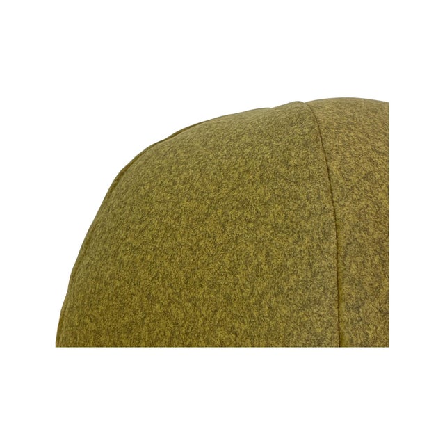 Kenneth Ludwig Chicago Qivuit Green Round Pillow For Sale - Image 4 of 7