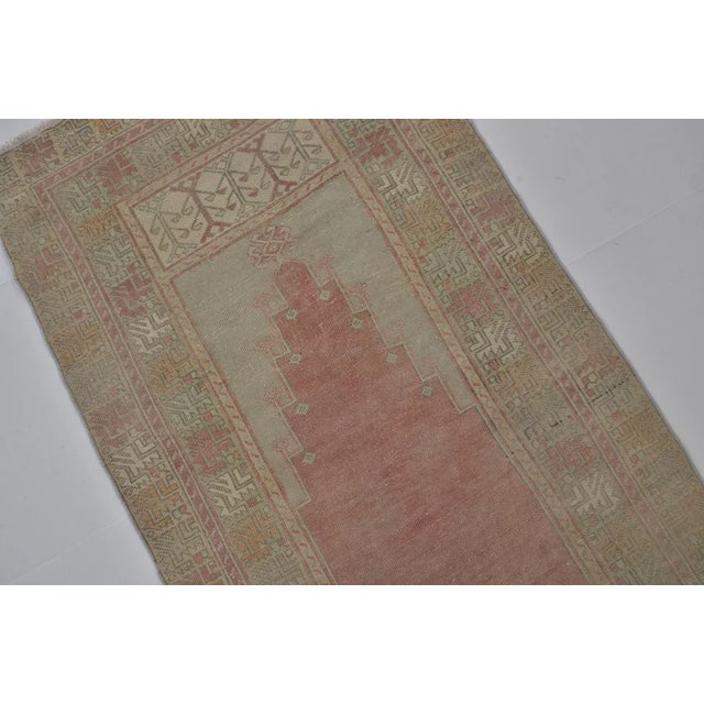 1960s Low Pile Wool Entryway Rug For Sale - Image 9 of 10