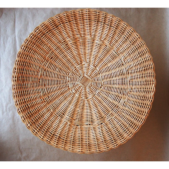 Eero Aarnio Juttu Rattan Stool Asko Edition Designed Around 1960 attributed to Eero Aarnio This piece is attributed to the...