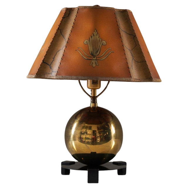 Art Deco Swedish Table Lamp by Corona, 1930s For Sale