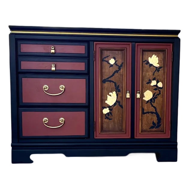 Basset Chinoiserie Sideboard / Credenza For Sale