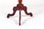 Brown Antique Mahogany Tripod Table: Scalloped Edge Wine Table, 1890s For Sale - Image 8 of 9