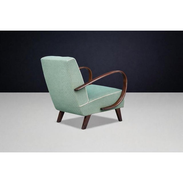 Mid-Century Modern Art Deco Lounge Chair by Jindřich Halabala, 1940s For Sale - Image 3 of 10