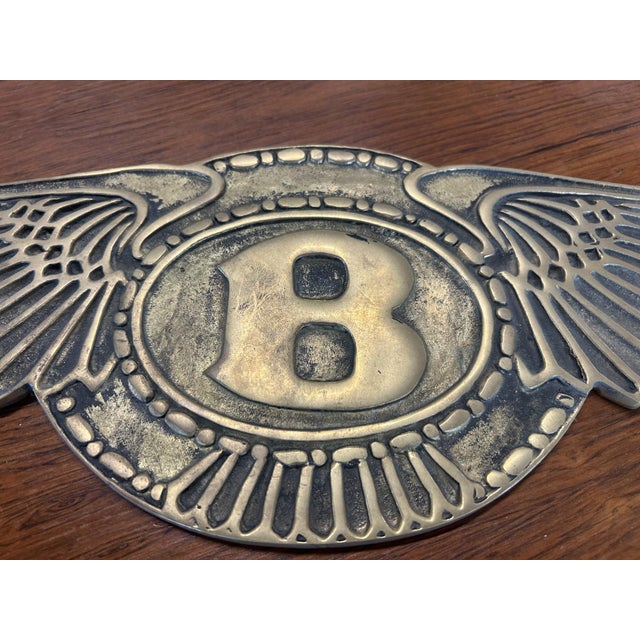 Bentley Garage Plaque, 1960s, in Good conditions. Designed 1960 to 1969