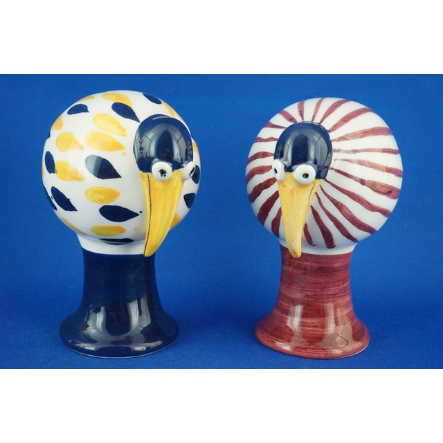 Art Deco Ceramic Pelicans or Toucans, 20th Century, Set of 2 For Sale - Image 3 of 18