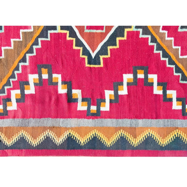 Native American Early 20th Century Native American Navajo Rug For Sale - Image 3 of 16