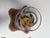 Jozefina Hand-Blown 9” inch Havana Wave Art Glass Vase with Rainbow Cane Swirl For Sale In Los Angeles - Image 6 of 9