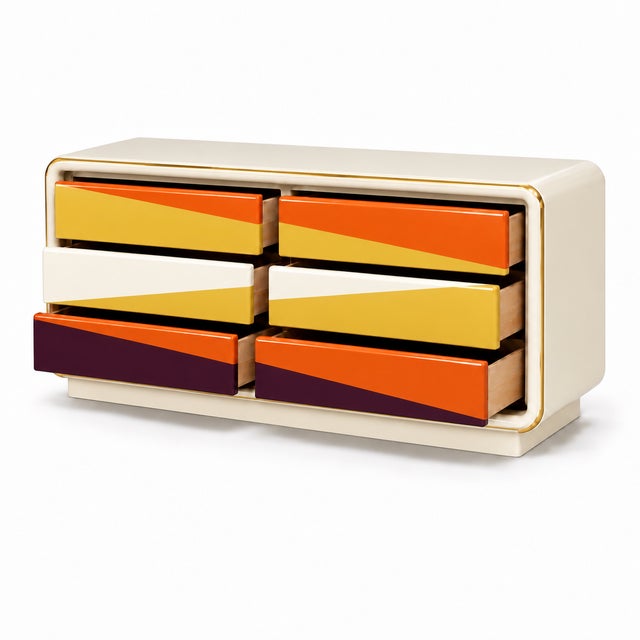 2000 - 2009 Marvelous Mid Century Vintage Modern to Postmodern Dresser For Sale - Image 5 of 5