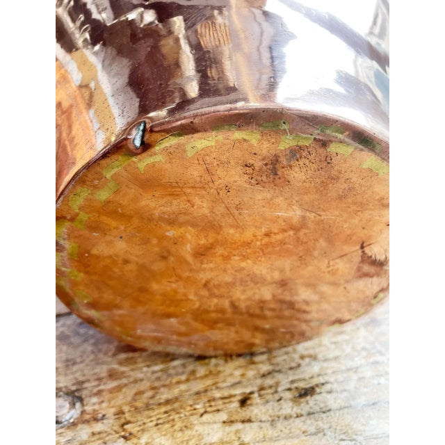 Late 19th Century Antique French 7 Liter Copper Hotel Tea Kettle For Sale - Image 5 of 11