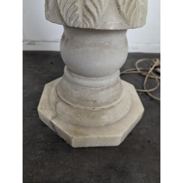 Twisted Alabaster Column F. Bruckmann NR 5370 For Sale - Image 7 of 8