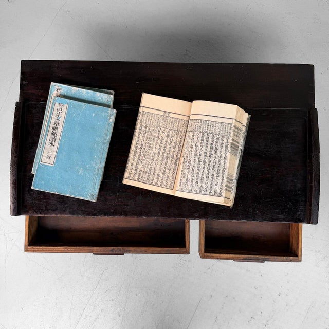Antique Meiji Japanese Fuzukue Writing Table For Sale - Image 6 of 11