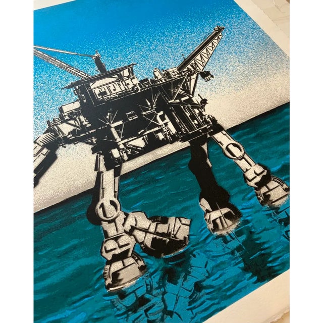 2010s Drill & Spill Pop-Art Masterpiece by Legendary Los Angeles Based Artist Hijack Ed. 50 c.2019 For Sale - Image 5 of 11