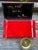 Vintage Japanese Red Lacquer Smoking Box With Mother-of-Pearl Birds and Brass Ash Receiver For Sale - Image 15 of 16