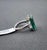 Metal 12.49 Ct Natural Emerald & Diamond Ring, Size 6.5 For Sale - Image 7 of 8
